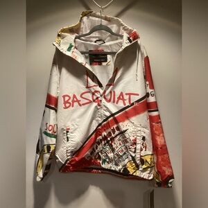 NWT Jean Michel Basquiat + Memebers Only windbreaker Y2K